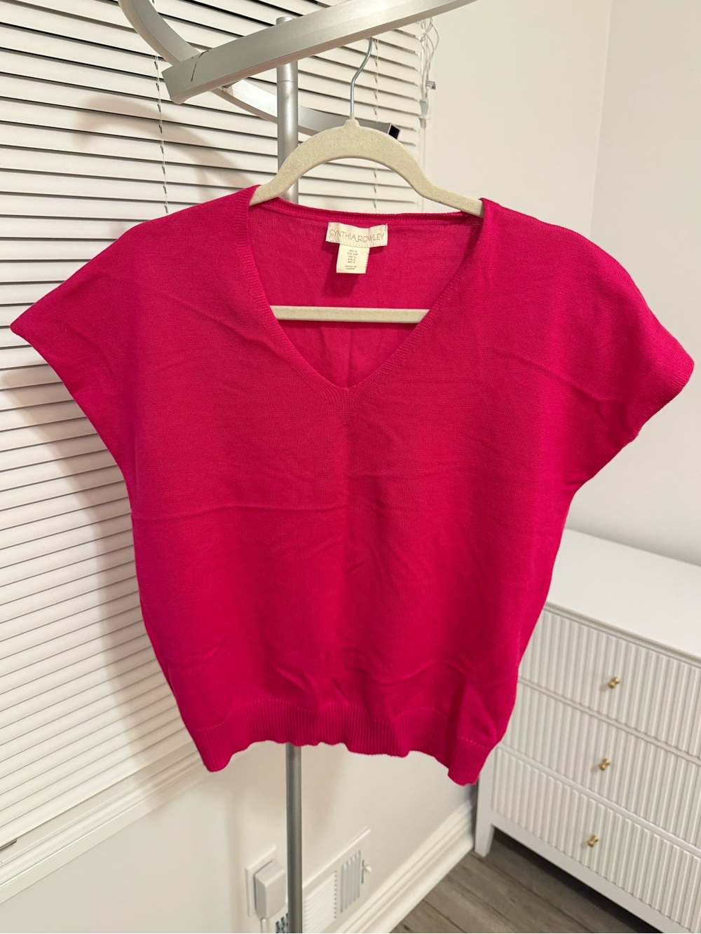 Pink Knit Top by Cynthia Rowley